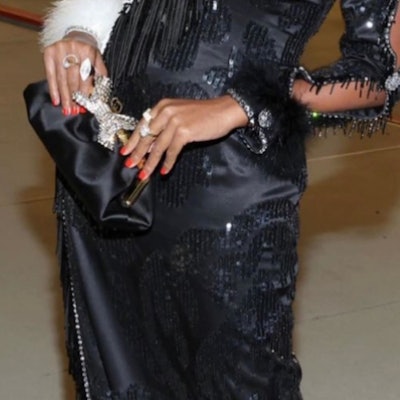 Janelle Monae's red nails.