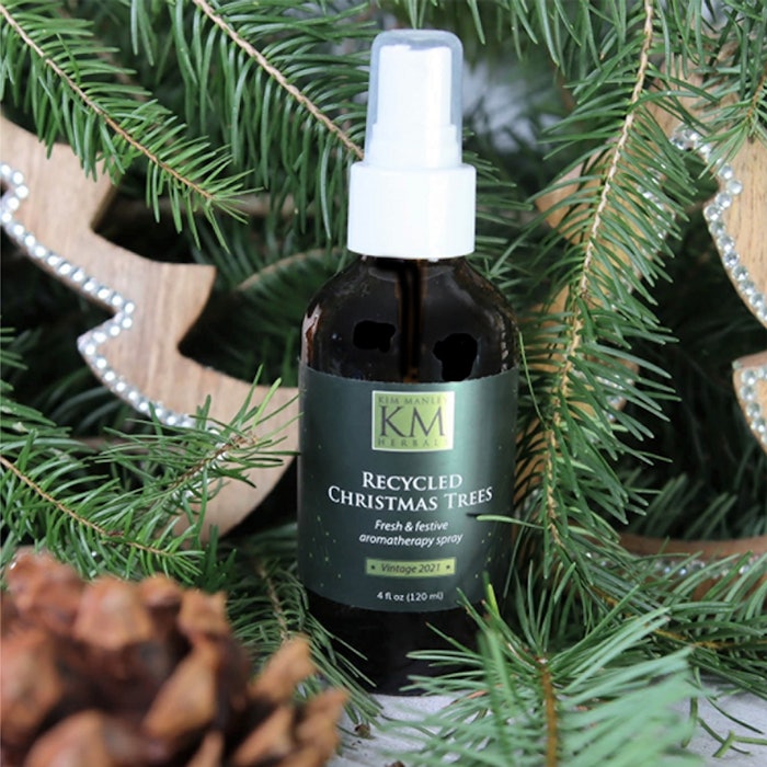 KM Herbals' Recycled Christmas Trees Room Spray