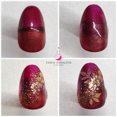 A sparkly fall ombre