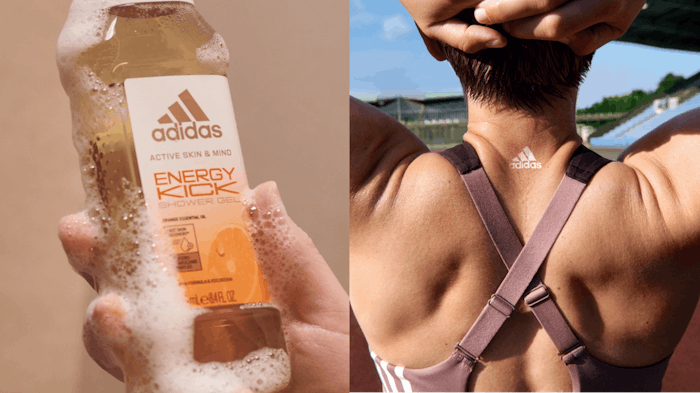 Coty's consumer beauty division was boosted by launches including Adidas' Skin & Mind body care range (pictured), Monange's silicone-free deodorant and Bozzano's clinical range.