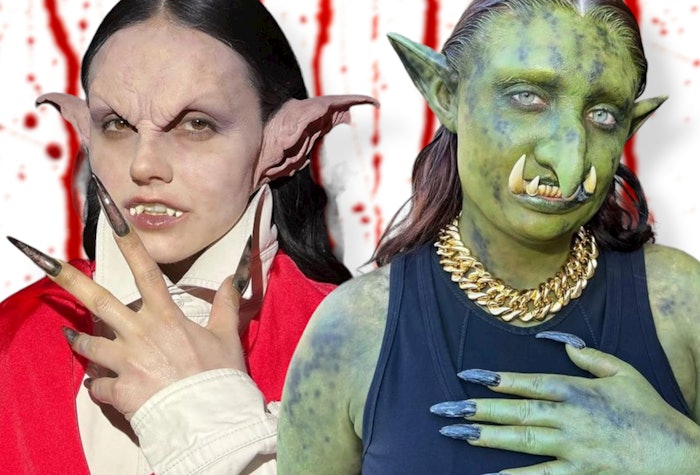 Balenciaga’s October 2022 “Trick or Treat” campaign featured custom nail looks by Reyna Sandoval