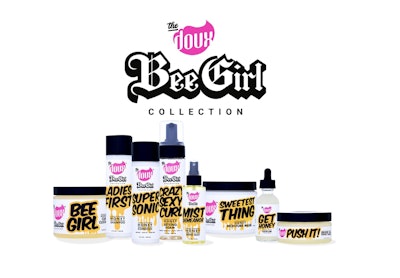 Each product from the new Bee Girl collection includes cationic honey, which smooths the hair's negatively charged cuticle to boost shine, seal in moisture and fight frizz.