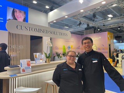 A piece of Sweegen's flavor squad Jenise Pratt (senior manager) and Robert Pan (senior flavorist).