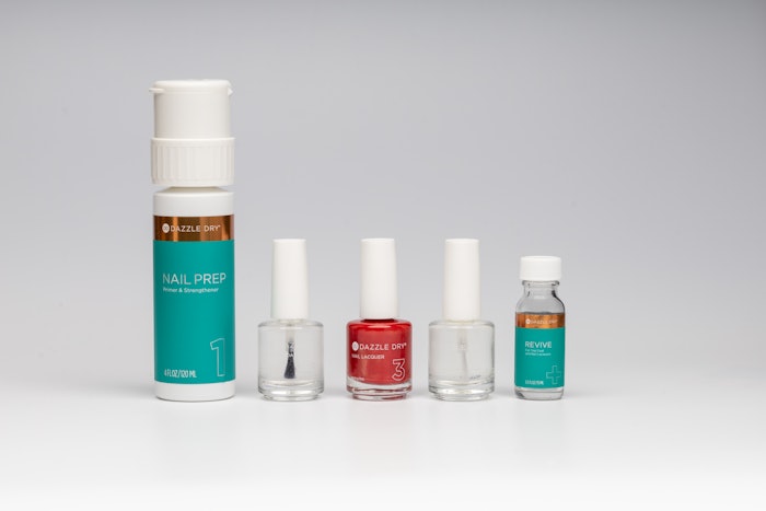 Dazzle Dry's revolutionary, environmentally-sound lacquer system dries worry-free in five minutes and lasts more than seven days