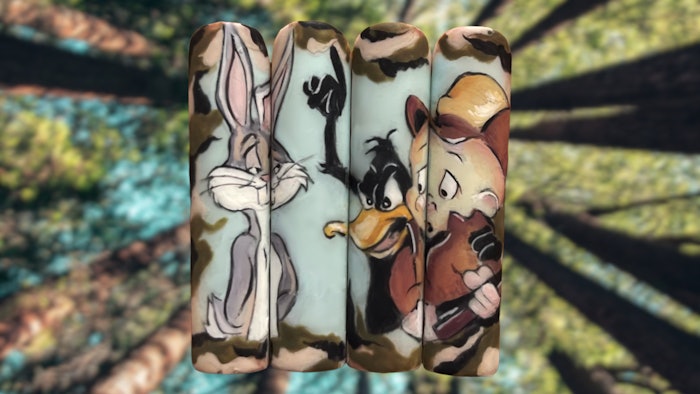 Learn how-to create Looney Tunes nail art from U.K.-based nail artist Rachel Hanks.