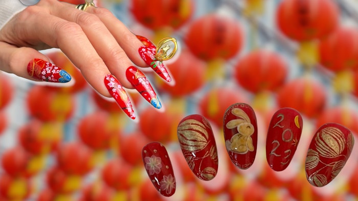 Lunar New Year nail art