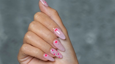 Polka dot heart design