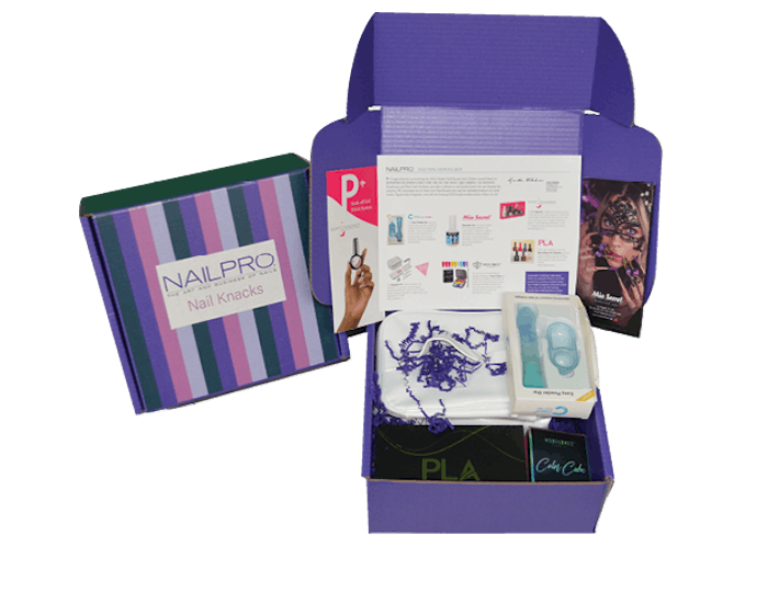 See what products were included in Nailpro's Nail Knacks box for December 2022.