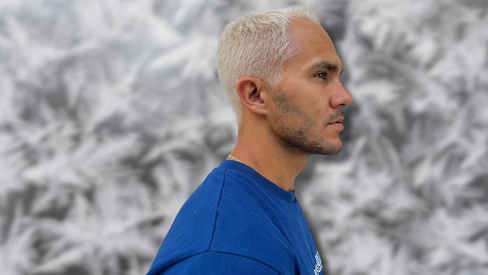 Learn how colorist Julianne Paris Empey created Big Time Rush member Carlos PenaVega's wintry platinum blonde hair color.