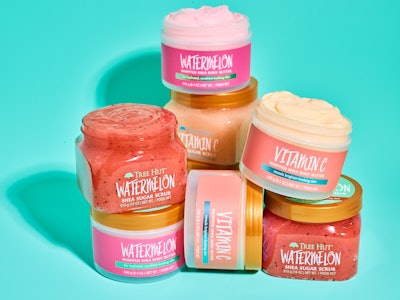 The brand's Foaming Gel Body Wash, Shea Sugar Body Scrub, Moisturizing Shave Oil and Whipped Shea Body Butter are presented in corresponding Cleanse, Exfoliate, Shave, Rinse and Hydrate rooms.