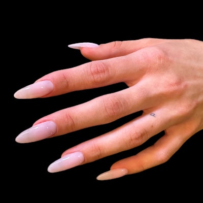 Charli D'Amelio's minimalistic nail look for the Kids Choice Awards.