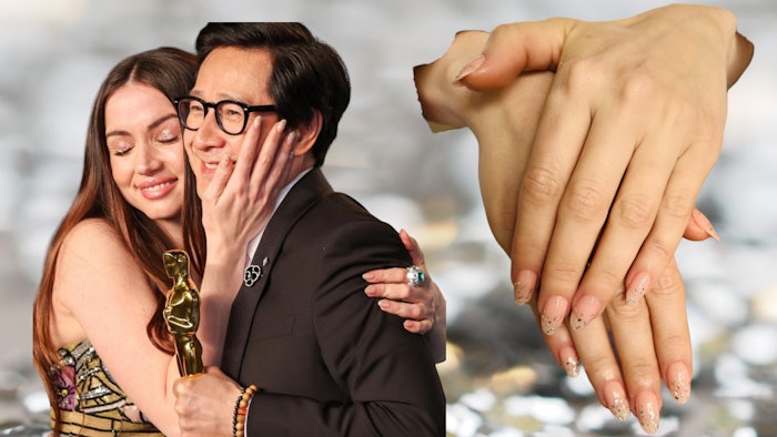 Learn how manicurist Ashlie Johnson created Ana de Armas' minimalist nail look for the Academy Awards.