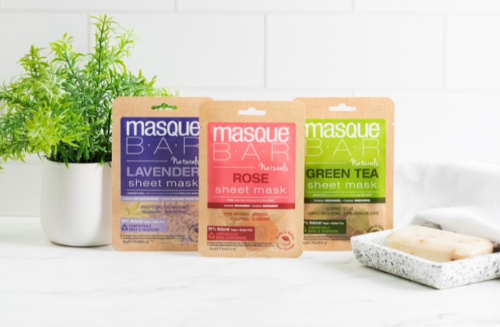 Masque Bar's compostable (home or commercial) sheet mask range, The Naturals, has launched at Target.