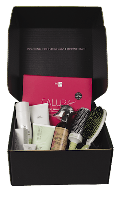 The 2023 Beauty Launchpad Clean Beauty Box includes the following innovative and eye-catching products from Urban Hydration, Paul Mitchell, Oligo, Olivia Garden and Wella.