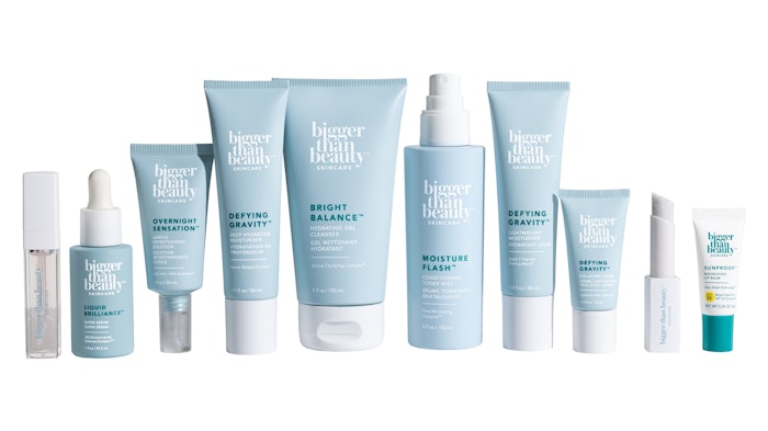 The product range comprises some retooled SKUs from the Thrive Causemetics brand, featuring updated packaging resulting in a 40% reduction of plastic, per the company.