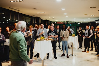 At the lively Welcome Reception, the delegates met up (many for the first time) along with representatives of AILIMPO and the lemon companies to be visited during the following two days.