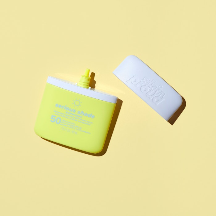 The daily-use serum imparts a healthy and dewy glow on the skin with no white cast, per the brand, and can be worn as a base beneath makeup.