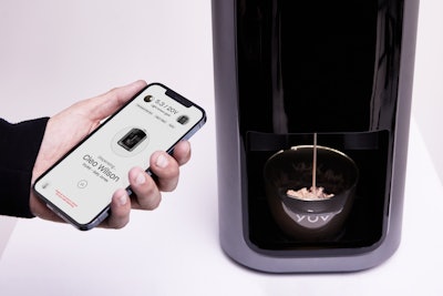 The system can dispense millions of custom colors tailored to each individual client's hair type and desired look, taking into account variables such as gray coverage, quarter shades, tertiary tones, pH control, translucency-opacity levels.