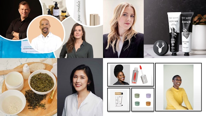 A sampling of our experts: upper left quadrant (from left), Chris Payne, CEO of jane iredale, Ron Robinson, CEO and Founder, BeautyStat, and Marie Mignon, Chief Scientific Officer, Prose; upper right quadrant (from left): OurX CEO Meg Maupin (pictured) and Oliver Zak, cofounder, Mad Rabbit (not pictured), will share intel on what makes investors optimistic and keys to brand success, from distribution to product innovation to marketing and consumer engagement and beyond; bottom left quadrant: Michelle Shieh, scientific communications manager at AmorePacific, will explore different types of ingredients sourced from fermentation; bottom right quadrant (from left): Danessa Myricks (top left), Founder, Danessa Myricks Beauty, Abena Boamah-Acheampong (at right), Founder/CEO, Hanahana Beauty, and Randi Christiansen, CEO and Co-Founder, Nécessaire, Inc. (not pictured) will discuss what makes their brands stand out in a crowded market.