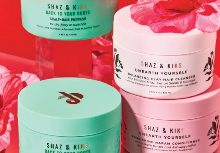 Shaz & Kiks is a hair care brand inspired by Auurvedic raw materials.
