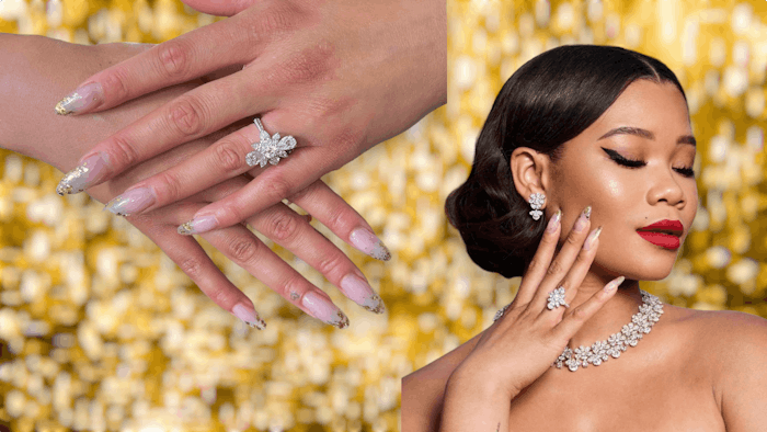 Celebrity nail artist Julie Kandalec created Storm Reid's nail look for the Cannes Film Festival.
