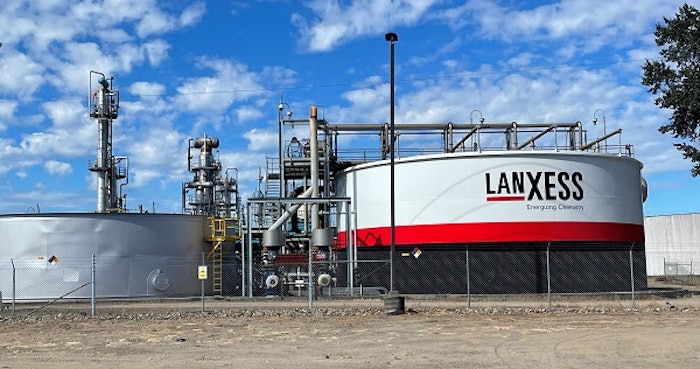 The Lanxess production site in Kalama, Washington serves as the central hub in the company's global plant network of four sites producing high-purity benzyl alcohol.