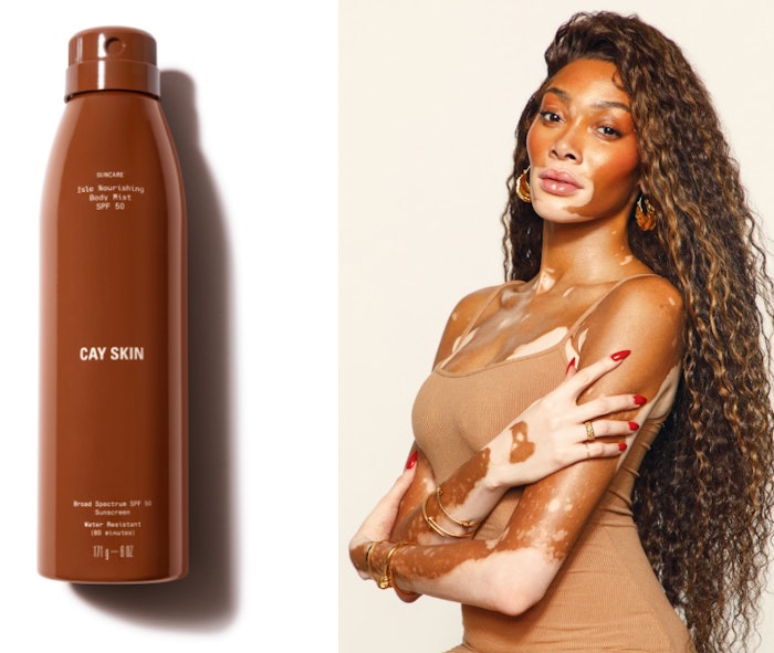 The nourishing and weightless all-over body mist offers broad spectrum UV protection (SPF 50).