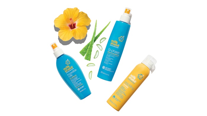 Salon brand milk_shake is launching their Sun & More Collection with three new hair and body products to provide protection and nourishment from the sun, salt and chlorine.