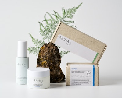 Arima Grateful Beauty; packaging by Meteorito Estudio SL.