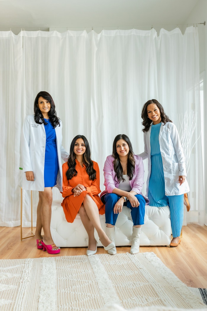 Tia Paul, M.D., Madhu Punjabi, Nisha Phatak and Laura Scott, M.D.
