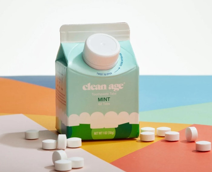 Clean Age, a woman-founded brand that targets Gen Z, features deodorant and toothpaste tabs.
