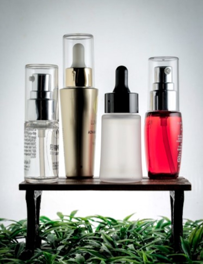 The bottle set is designed to showcase timeless design elements.