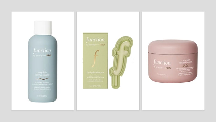The latest range follows the basic model Function of Beauty introduced in 2020 and 2023 for hair care and hair styling, respectively, in which an array of products were launched in Target with available mixers on offer to provide shoppers with the means of achieving various personal hair goals.