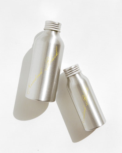“Our bottles are far too special to be thrown away when you’re finished with your favorite cosmetics or skin care–with the introduction of travel-friendly and infinitely recyclable branded aluminum refill bottles, we’re able to preserve the glass vessels and reduce the footprint of Kindred Black even further,' said co-founder, Jennifer Black Francis.