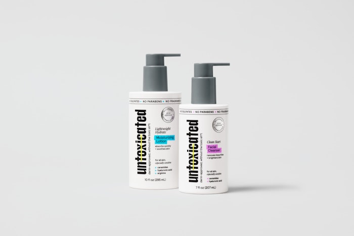 Untoxicated, a sensitive skin care brand founded by Cleveland Clinic allergist and immunologist, Martin Smith, MD, and former Vaseline and mindbodygreen executive, Annie Stansik, seeks to bring the mass sector an allergen-free, science-backed skin care line.