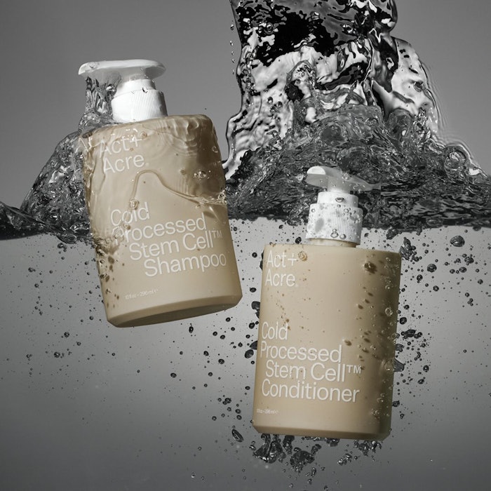 The SKUs comprise caffeine, hyaluronic acid, and the brand's H2-Grow Complex and H3-Grow+ Complex, featuring plant-based stem cells that reportedly support hair follicle health, with results seen in 12 weeks, per the brand.