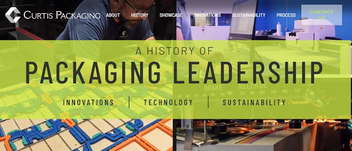 Video is embedded into the site allowing visitors to experience the packaging process from structural and graphic design to printing, hot stamping, embossing, die-cutting and finishing.