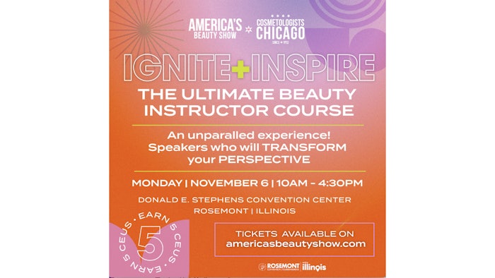Before the America's Beauty Show press conference, attend the Ignite + Inspire Event.