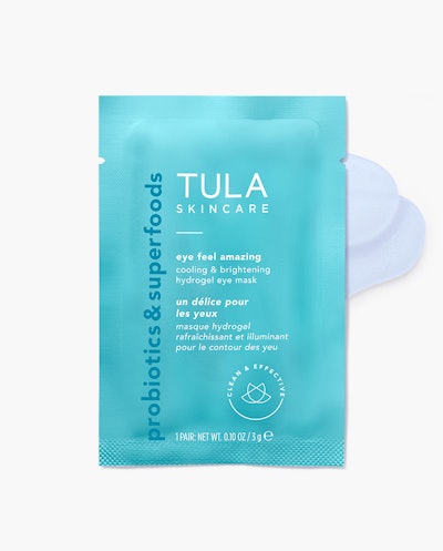 Tula Skincare’s limited-edition Eye Feel Amazing cooling and brightening hydrogel eye mask is a fast-acting solution for tired eyes. Infused with caffeine, niacinamide, prebiotics and probiotics, hyaluronic acid, and chamomile, the masks reportedly fight puffiness, brighten skin and deliver a plumped, hydrated appearance.