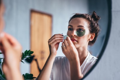 Consumers are increasingly seeking at-home treatments that mimic eye lifts and rejuvenation services; photo by undrey at Adobe Stock.