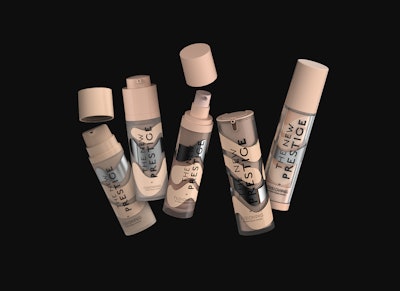 FusionPKG offers The New Prestige collection of recycle-ready double wall airless and full package glass options integrated with the company’s Airless-One and Atmos-One 100% polyolefin pump engine technologies.