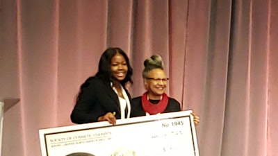 Madame C.J. Walker Scholarship Winner Precious Ulel with A’Lelia Bundles, great-great granddaughter of Madame C.J. Walker