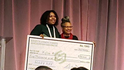 Madame C.J. Walker Scholarship Winner Xylia Ajose with A’Lelia Bundles, great-great granddaughter of Madame C.J. Walker