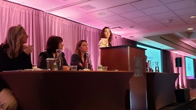 Lilian Mussi, of Chemyunion, Inc., spoke on the synthetic tripeptide-85 (L-glutamyl-L-valyl -L-phenylalanine) and its unique melanocortin receptor-5 (MC5R) mechanism to control sebum.