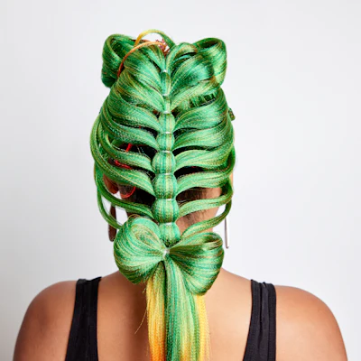 Finished Christmas Tree Braid by LaShawn Carlos