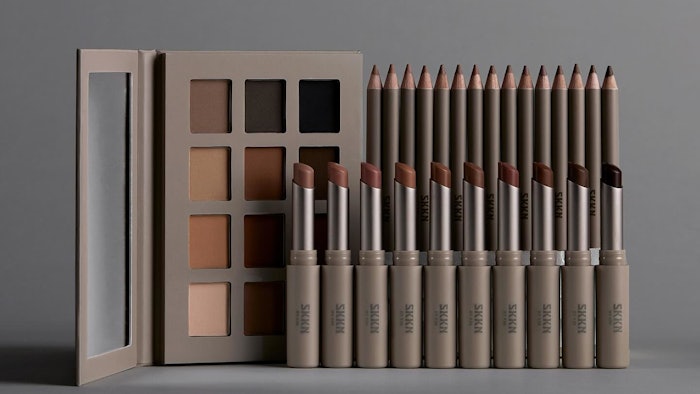 Skkn by Kim Makeup is set to relaunch, pairing 'skin-loving formulas' and 'high-performance glam.' All SKUs launch January 26, 2024.