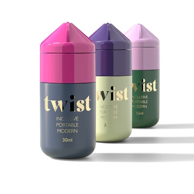 HCP Packaging’s Twist Tottle 30 ml is a new packaging design for liquid cosmetics and skin care products.