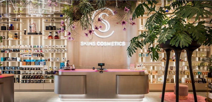Skins offers a curated assortment of approximately 150 luxury niche brands.