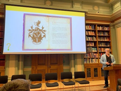 Heston Blumenthal (chef, writer and television presenter) transmitted his passion for his work through an inspirational talk centered around the symbolism of his coat of arms.