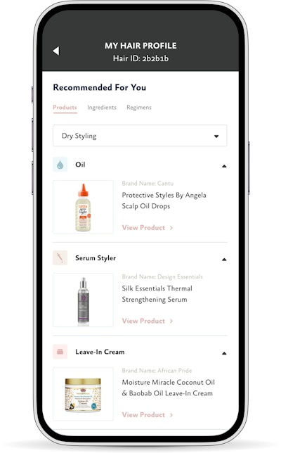 Myavana's core technology first went beta in 2012 and analyzes the variables of hair strands and hair products to produce personalized hair care regimens.
